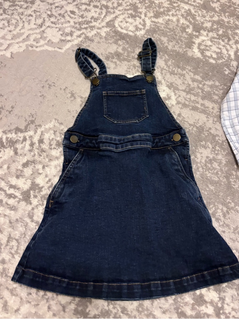 Hanna Anderson Dark Blue Denim Dress - Classic Overall Style